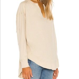 Free People Owen Thermal Color Vanilla Cream Size XL